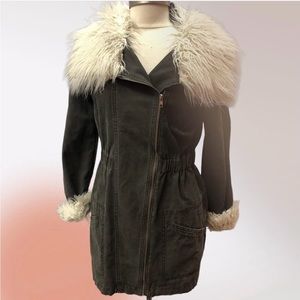 Penny Lane Faux fur Coat Brown- Size XS